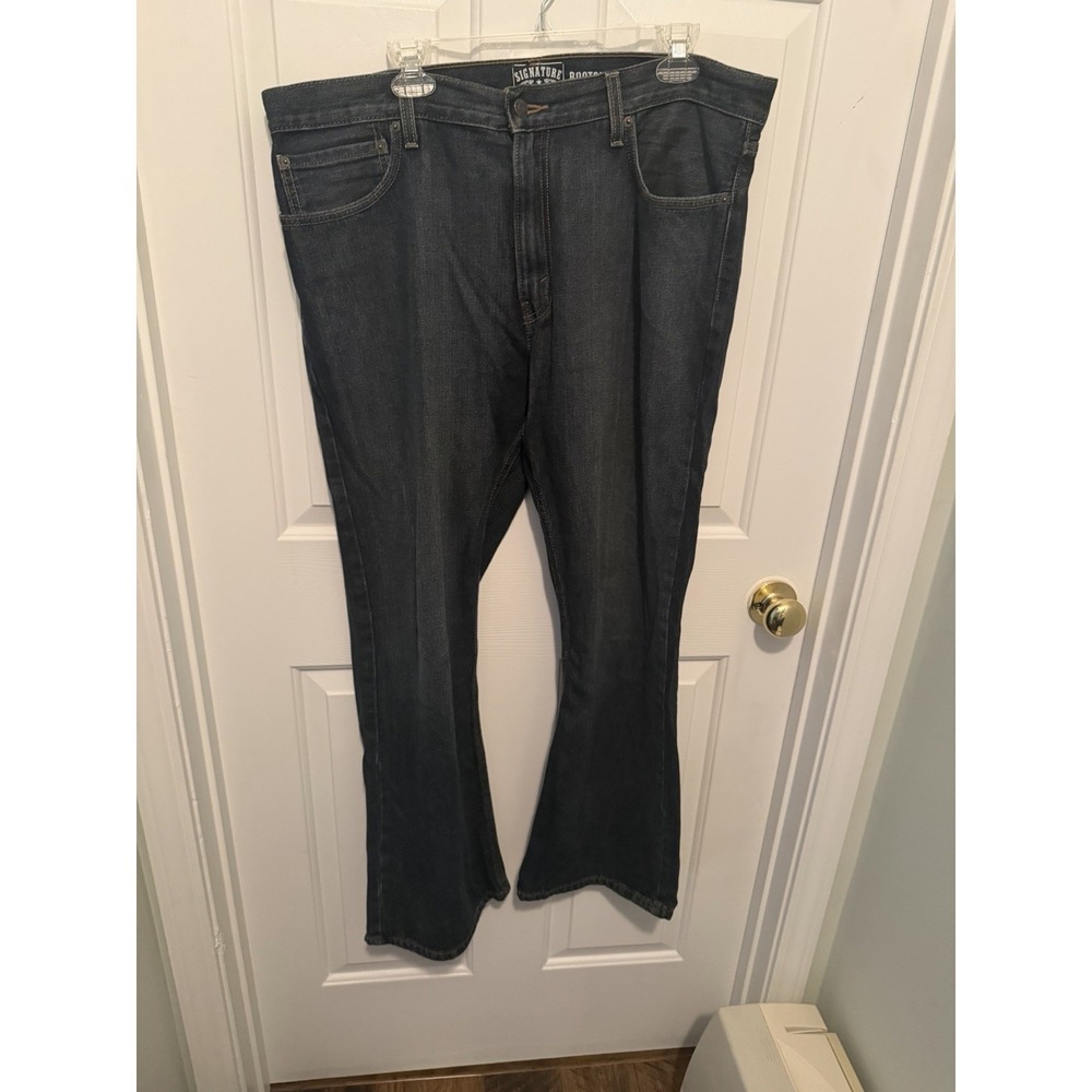 Levi Strauss Co 527 Mens Bootcut Jeans Dark Wash 38x30